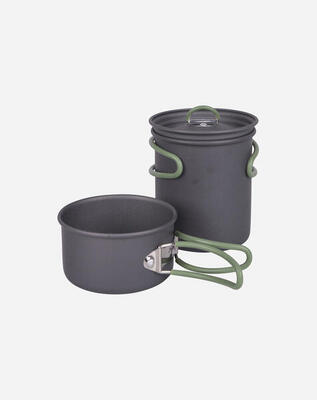 Pannenset explorer 2-delig hard anodized aluminium