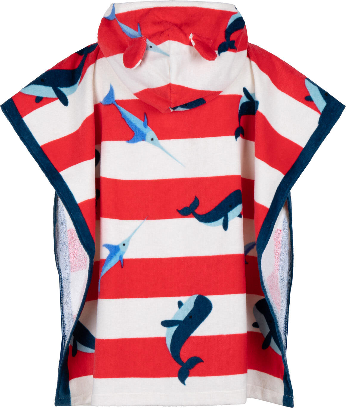 Poncho de Plage - Rouge/Blanc - Ocean Stripes - 65 x 65 cm 3/6