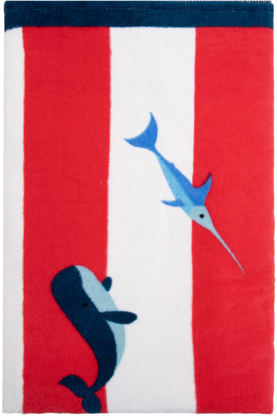 Poncho de Plage - Rouge/Blanc - Ocean Stripes - 65 x 65 cm 2/6