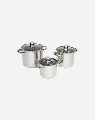 Pannenset royal plus 3-delig rvs