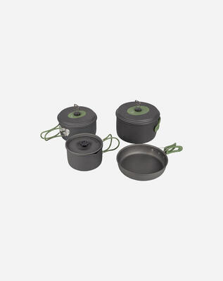 Pannenset explorer 4-delig hard anodized aluminium