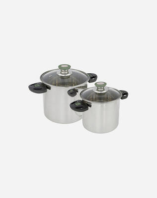 Pannenset elegance compact 2 2-delig rvs