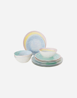 Pastel collection - servies barfleur 12 stuks