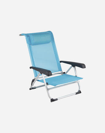 Chaise de plage - Saint-Tropez - Aluminium - Bleu