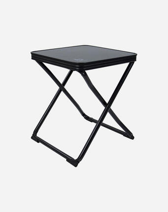 Tabouret + plateau - Pliable - Noir