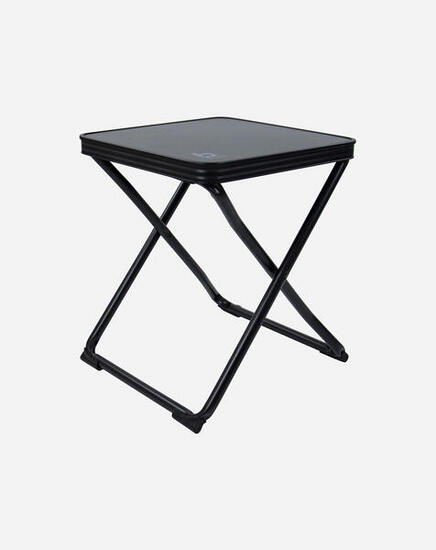 Tabouret + plateau - Pliable - Noir