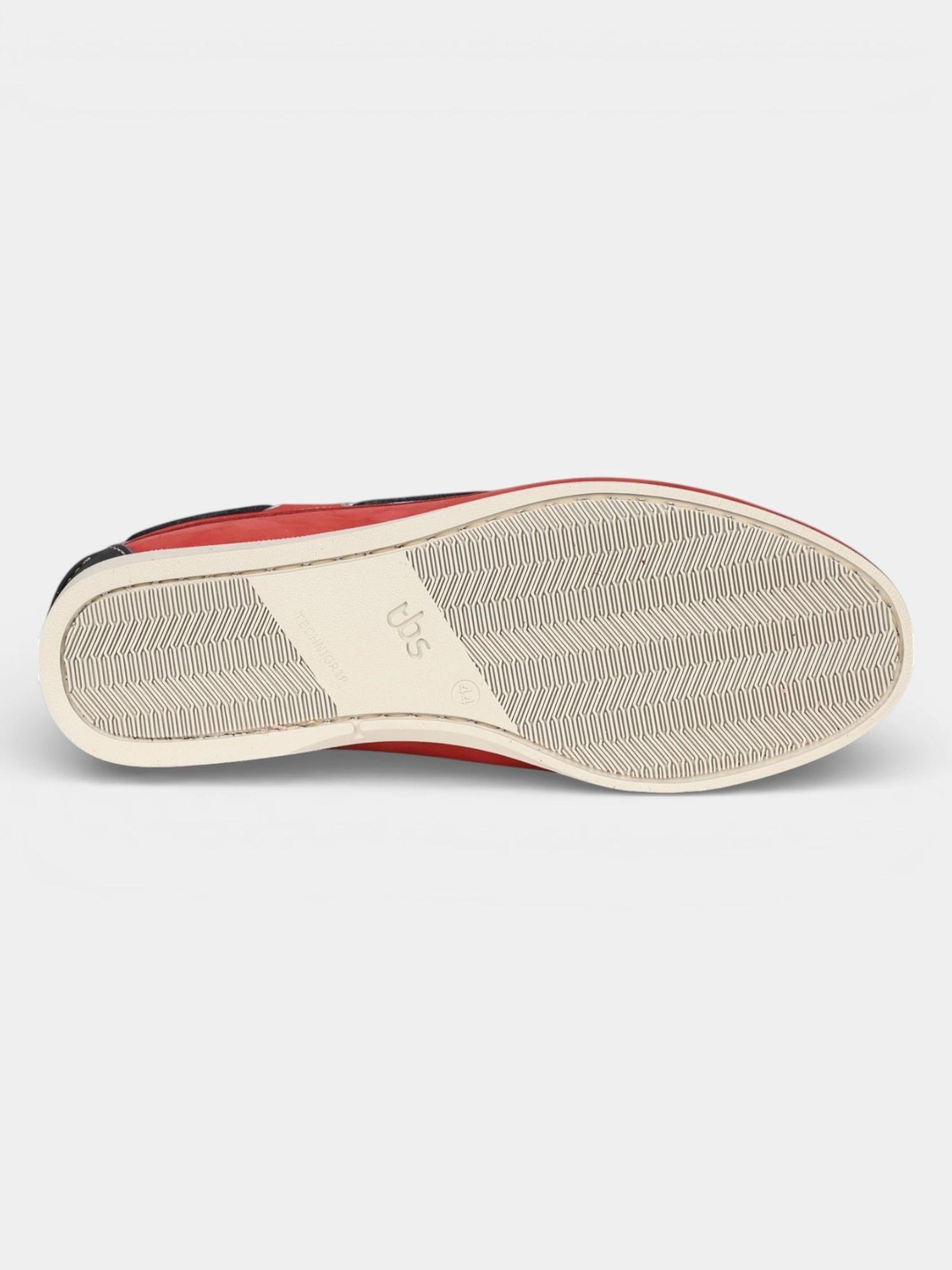 Chaussures bateau homme PHENIS Piment / Navy 5/7