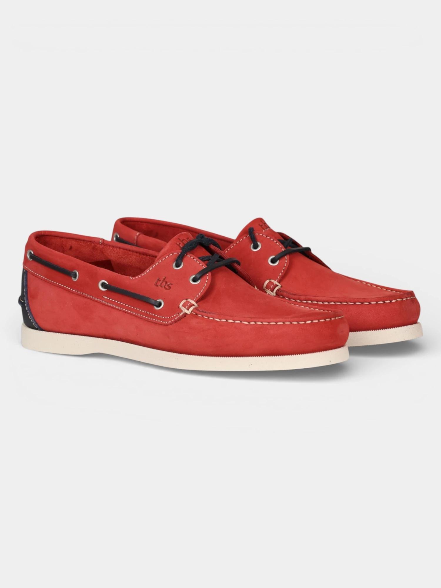 Chaussures bateau homme PHENIS Piment / Navy 6/7
