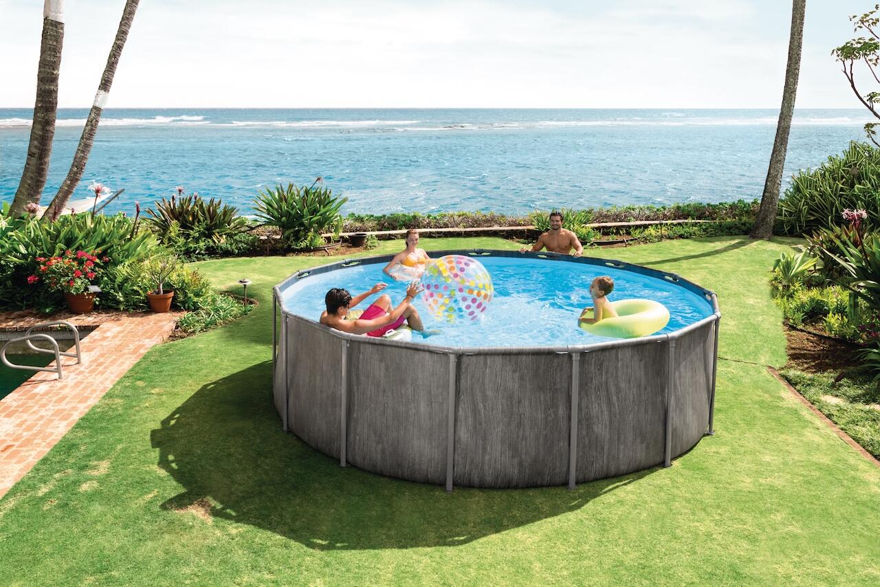 Ø 457 x 122 cm Set piscine Intex Greywood Prism Frame COMFORT 5/5