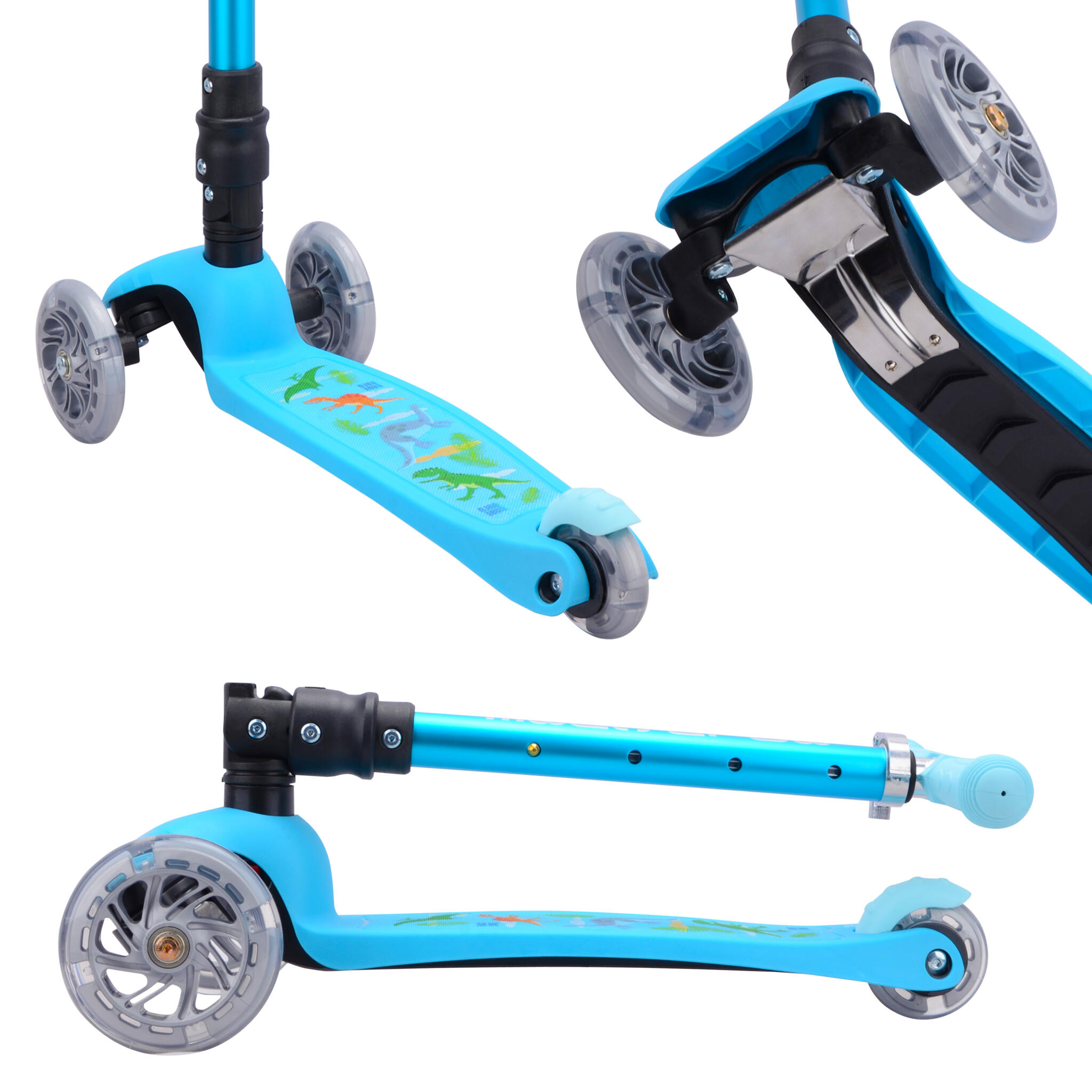 Trottinette / Trottinette à 3 roues Teeny FOLD, bleue 6/7