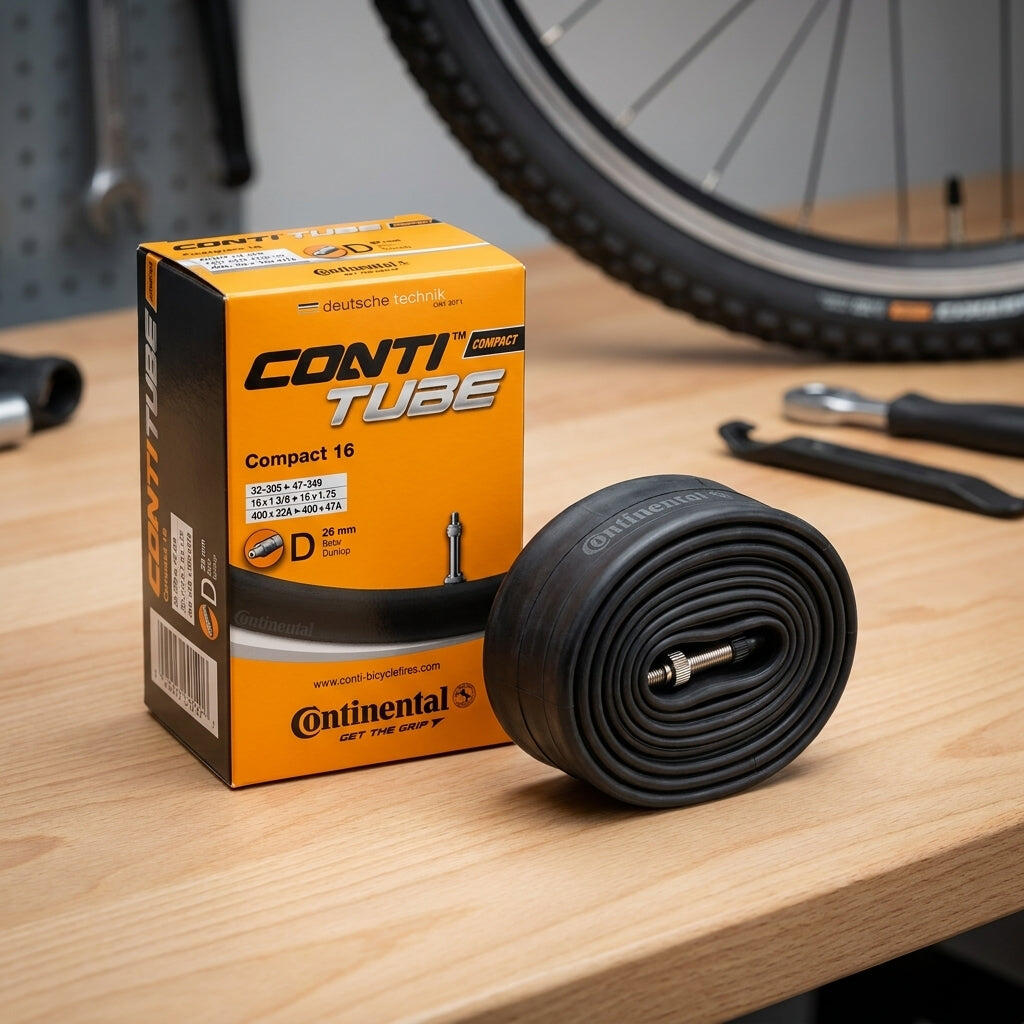 Continental Binnenband Conti Compact 16 16x1 1\/4-1.75" 32\/47-305\/349 DV 26mm 3/3