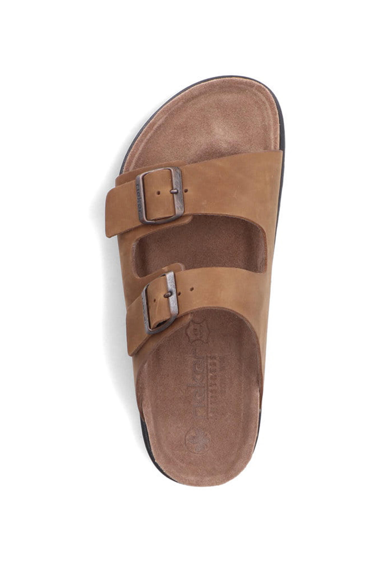 Rieker Herren Pantolette flach Pantoletten 21190-26 Brown 2/5