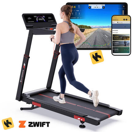 Tapis de Course Pliable et Inclinable-NB2-3700W-16.5km/h-Zwift,Kinomap