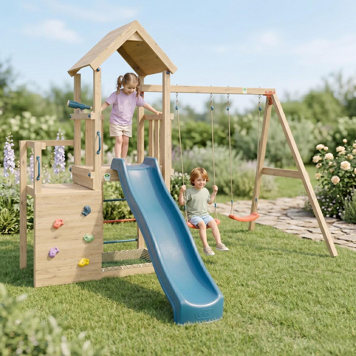 Aire de jeux en bois ULTRA XPLORER TRIGANO 2- 8 enfants 2/6