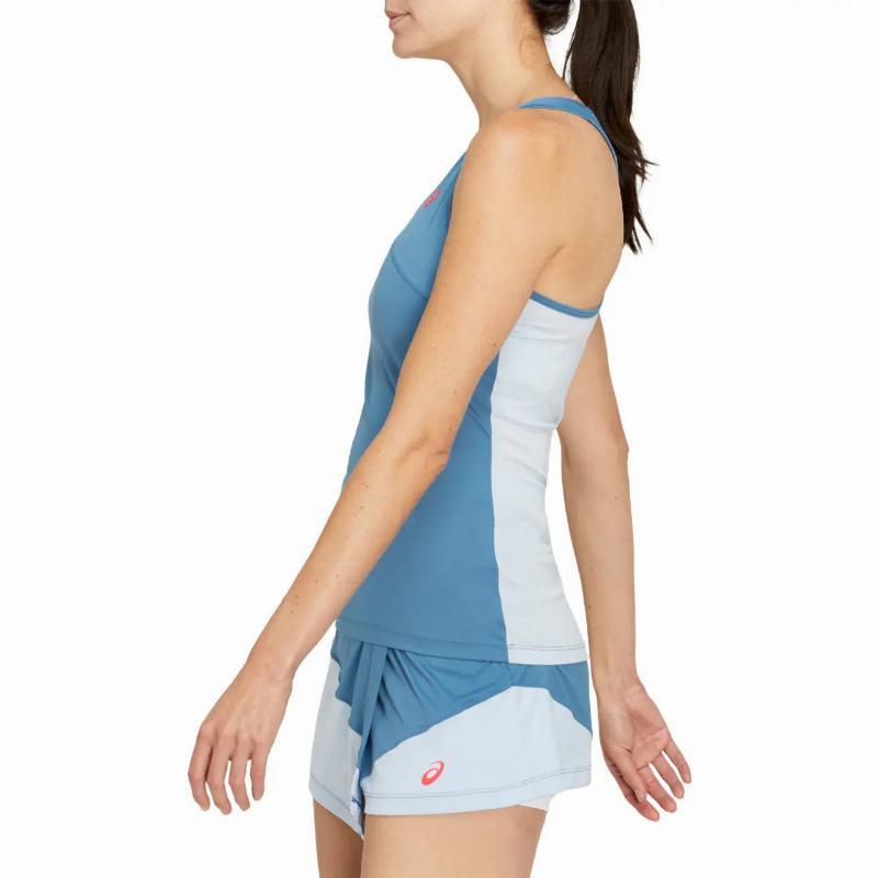 Camiseta Asics Club Turquesa Mujer 3/5