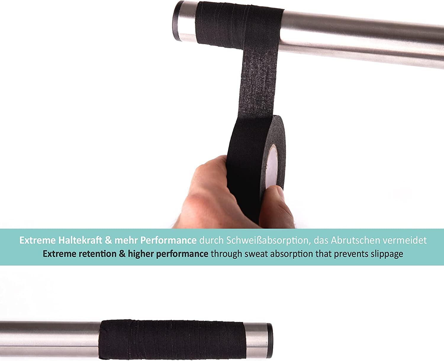Griffband Sport, Rutschfestes sowie selbstklebendes Overgrip Hockey-Tape 4/6