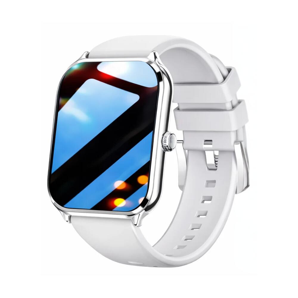 Smart Watch with Bluetooth Call Fitness Tracker (Silver)