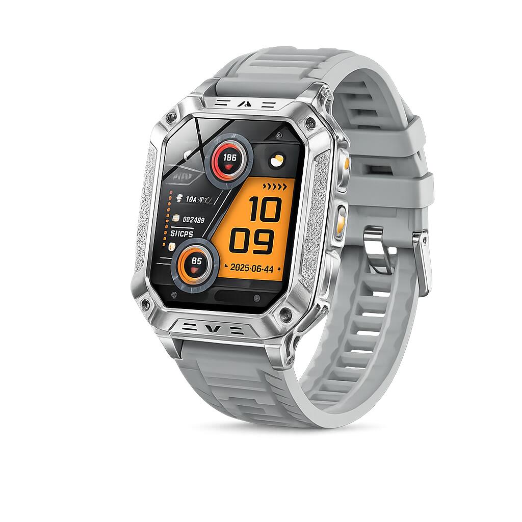 Military Smart Watch with 1400mAh Bluetooth Call (Grey)