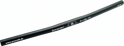 Procraft Lenker Elite XC 25,4 mm/6°/560 mm Schwarz - MTB Flatbar für XC & Off...