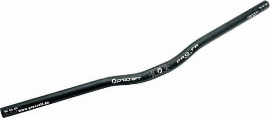 Procraft Lenker Pro FR 25,4 mm/9°/685 mm Schwarz - Riser-Lenker für MTB