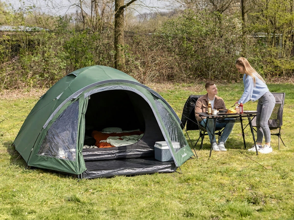 Tienda de campaña tipo cúpula con avancé Larvik 3 Sleeper - Tecnología Sleeper 3/8