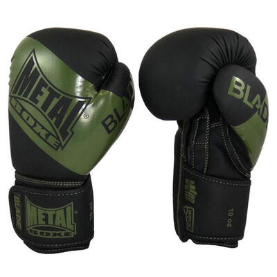Guantoni boxe Metal Boxe Blade Nero Kaki 14 oz