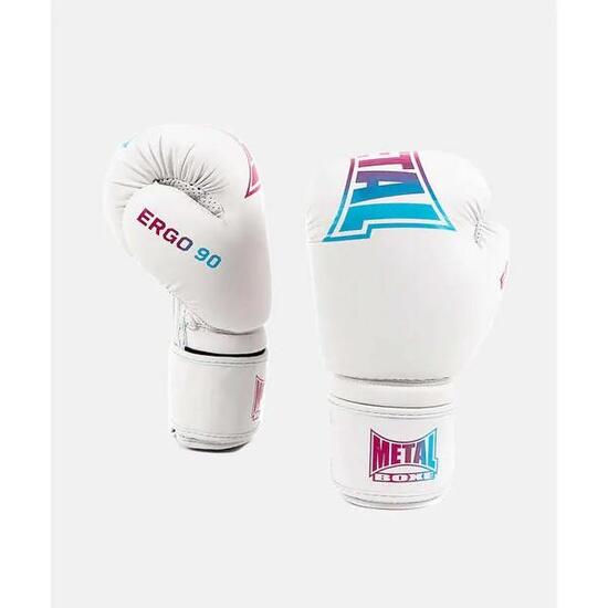 Gants de boxe Metal Boxe Ergo90 Miami Vibe Blanc 10 oz
