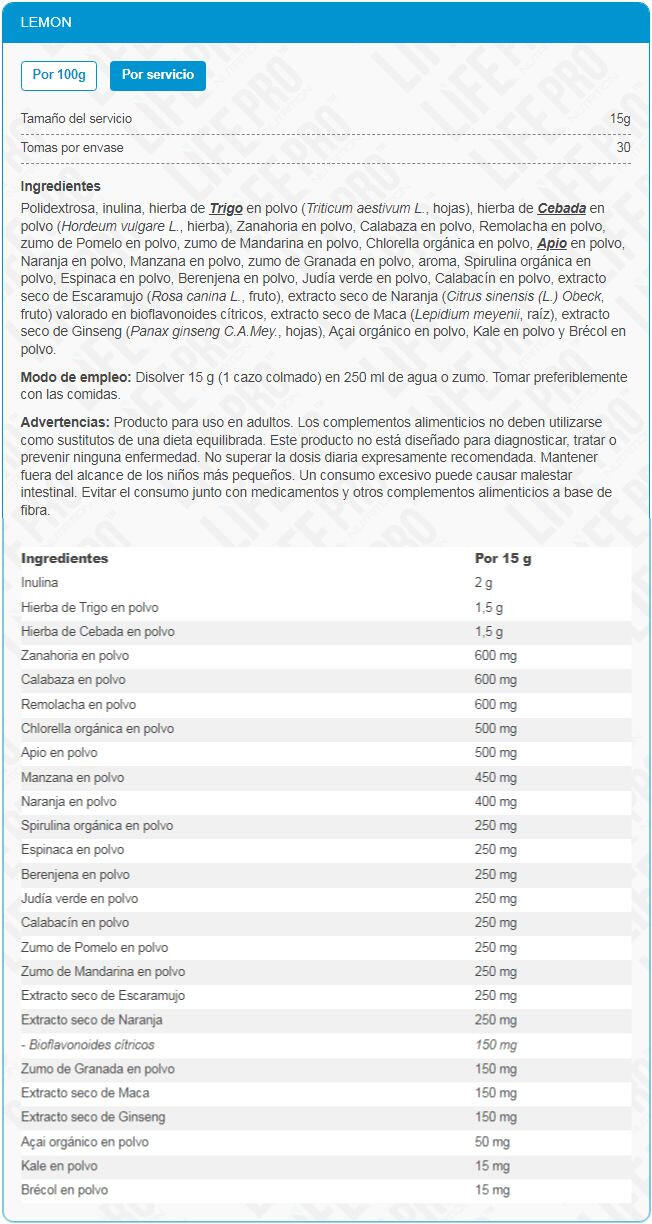 sales minerales Life Pro Ultimate Greens Blend 450g 4/5