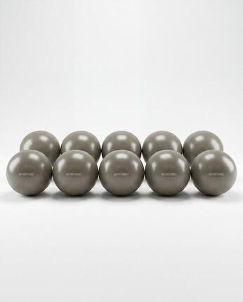 Ballon de Pilates Souple Lot de 10 Premium 25cm Gris Pierre
