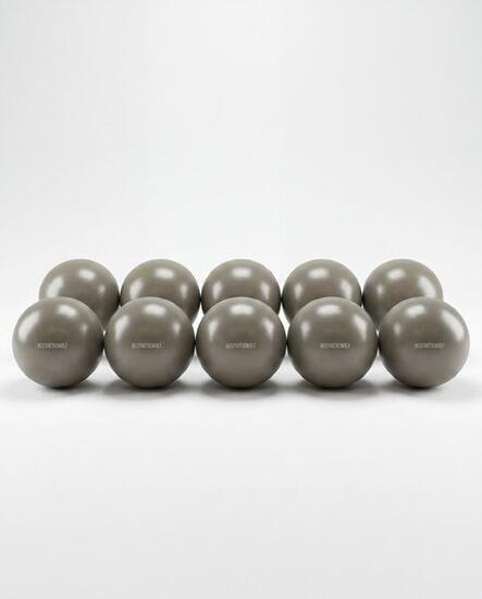 Ballon de Pilates Souple Lot de 10 Premium 25cm Gris Pierre