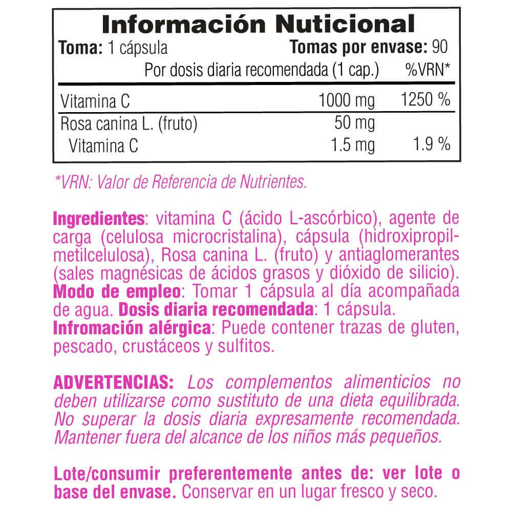 Vitamine C 1000 mg - 90 capsules Smart Supplements 2/3