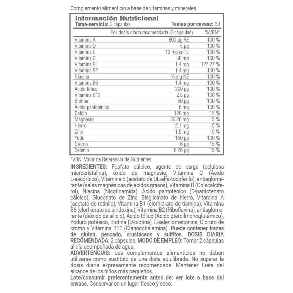 Multivitaminici - 60 capsule vegetali MASmusculo 4/5