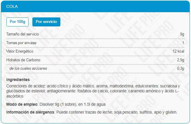 Samba Drink - 9g Cola LifePRO 2/3