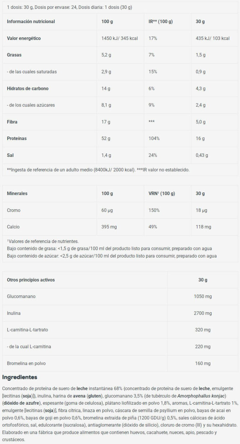 Substituts De Repas | Diet Shake (720g) | Banane 5/6