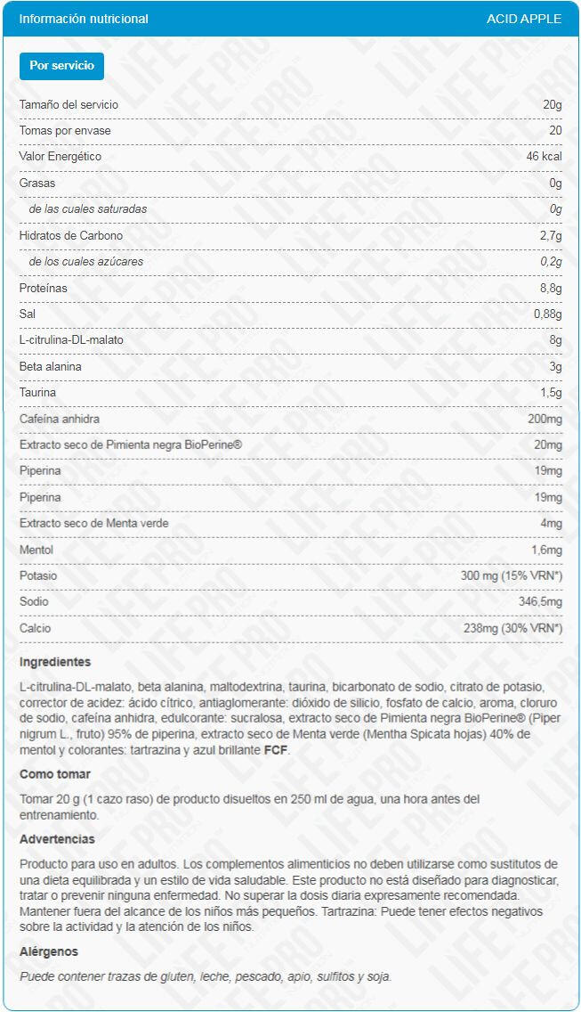 Elektro - 400g Pomme Verte de LifePRO 4/5