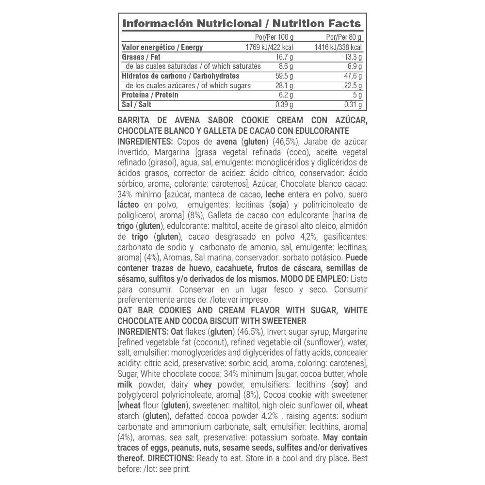 Flapjack - 80g WhiteChoc and Black Cookies da Masmusculo Supplements 5/6