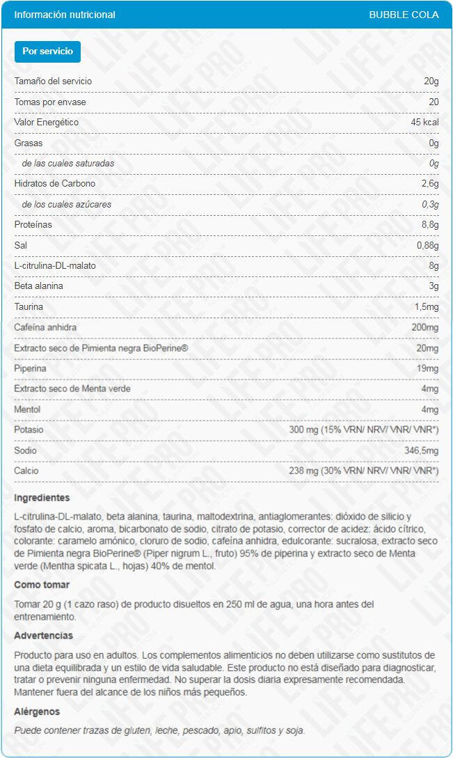 Elektro - 400g LifePRO Cola 4/5