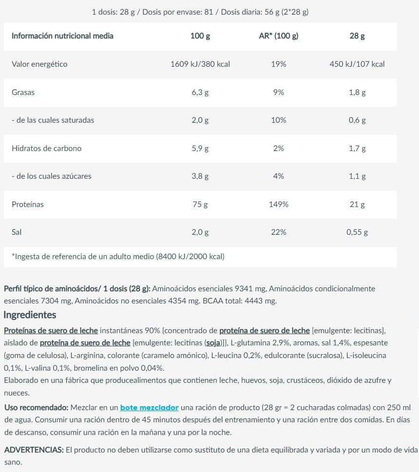 100% pure whey - 2kg Bonbons de salade de Biotech USA 2/3
