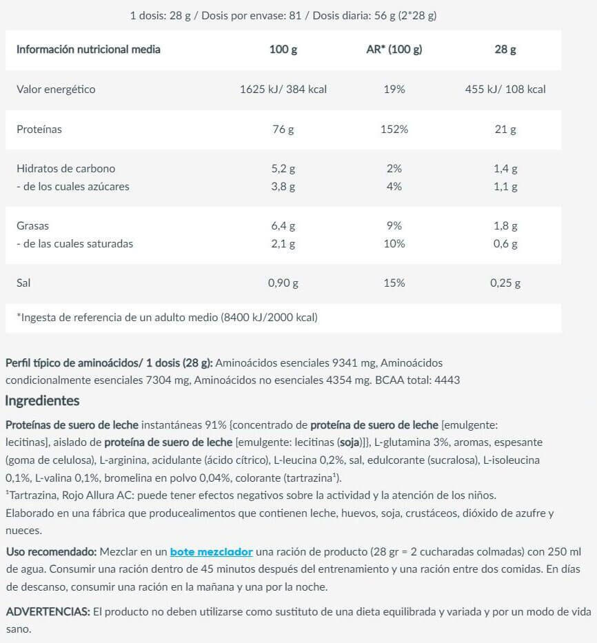 100% czystej serwatki - 2 kg Intensywna czekolada Biotech USA 5/7