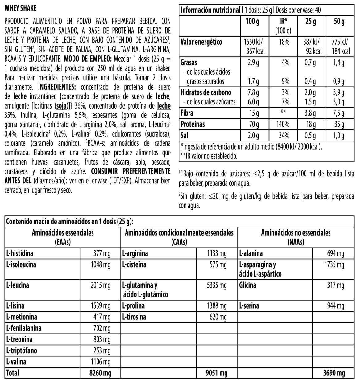 Whey Shake - 1Kg Caramelo Salado Biotech USA 2/3