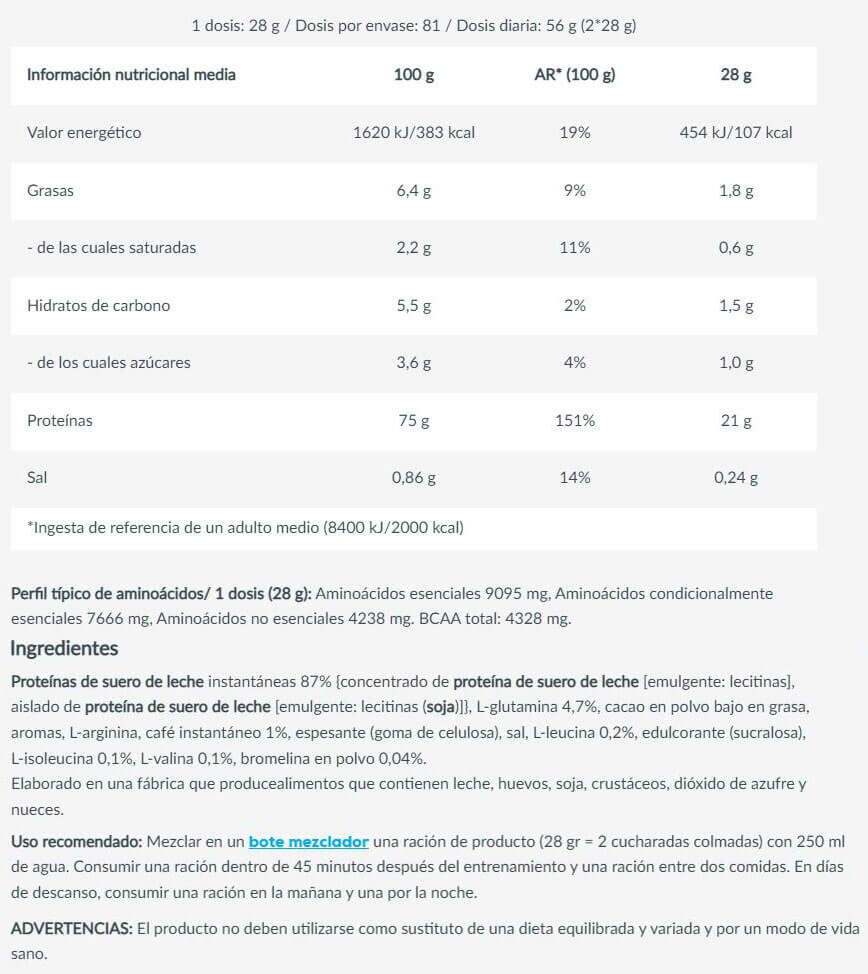 100% pure whey - 2kg Neutre de Biotech USA 5/7