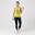 Bărbați Running Completo Training Cotone 100% Traspirant Giallo-Blu
