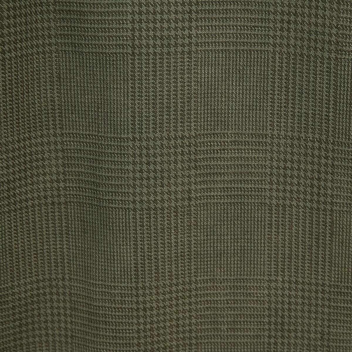 Bermuda 557 in lino e cotone dal taglio ampio verde oliva 5/5