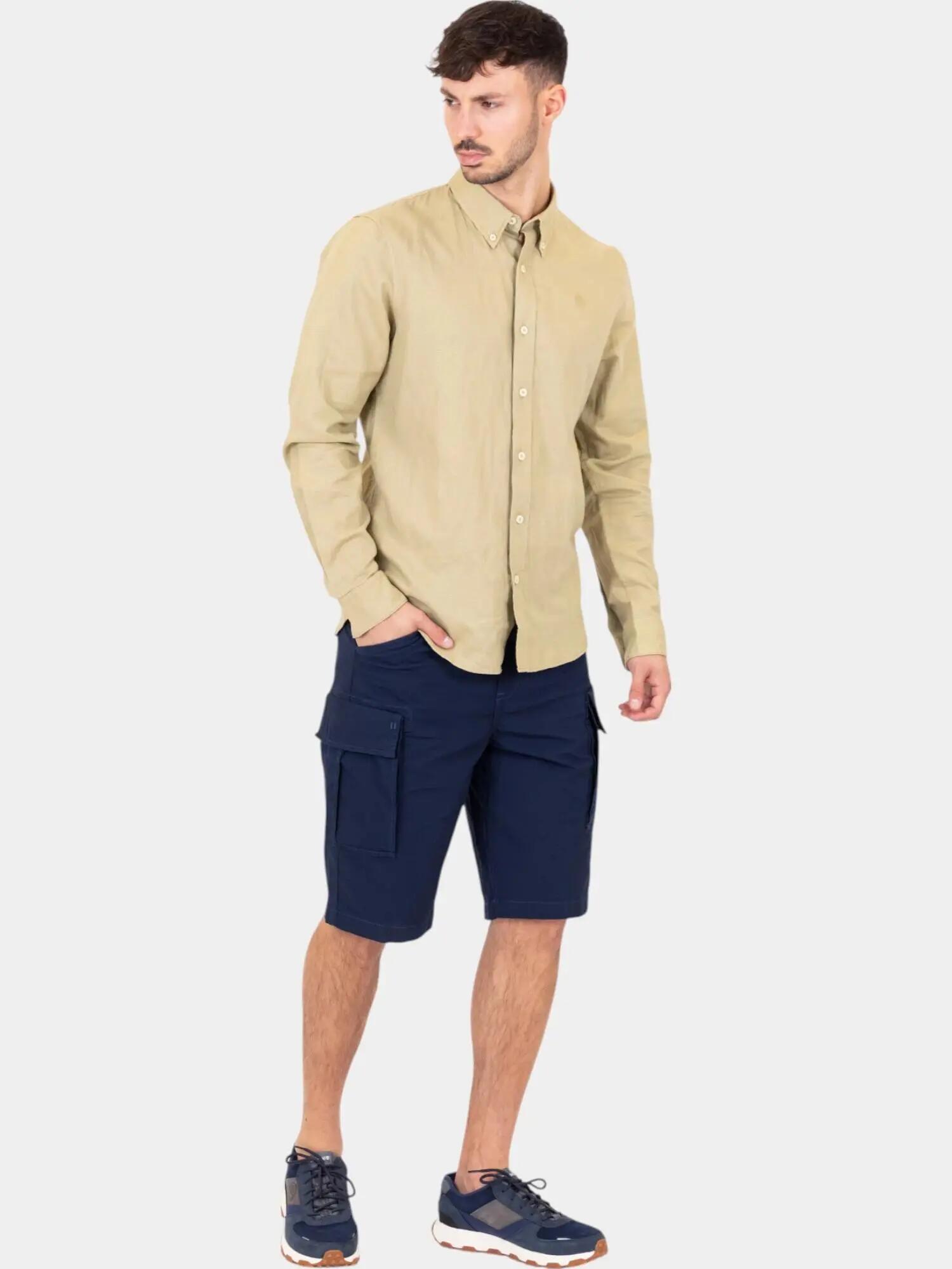 Cargo Shorts Uomo Poplin 4/4