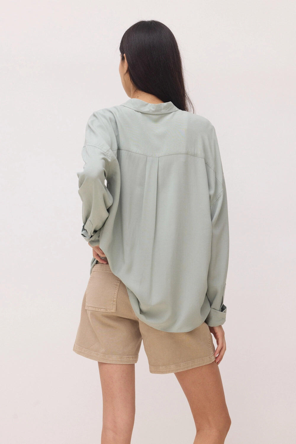 Camisa Mujer Washed Sage 100% Viscosa 2/4