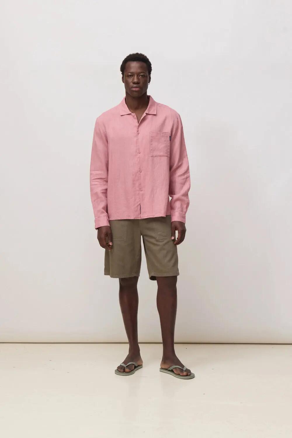 Camisa Blue Banana Breeze Sienna de 100% Lino 3/5