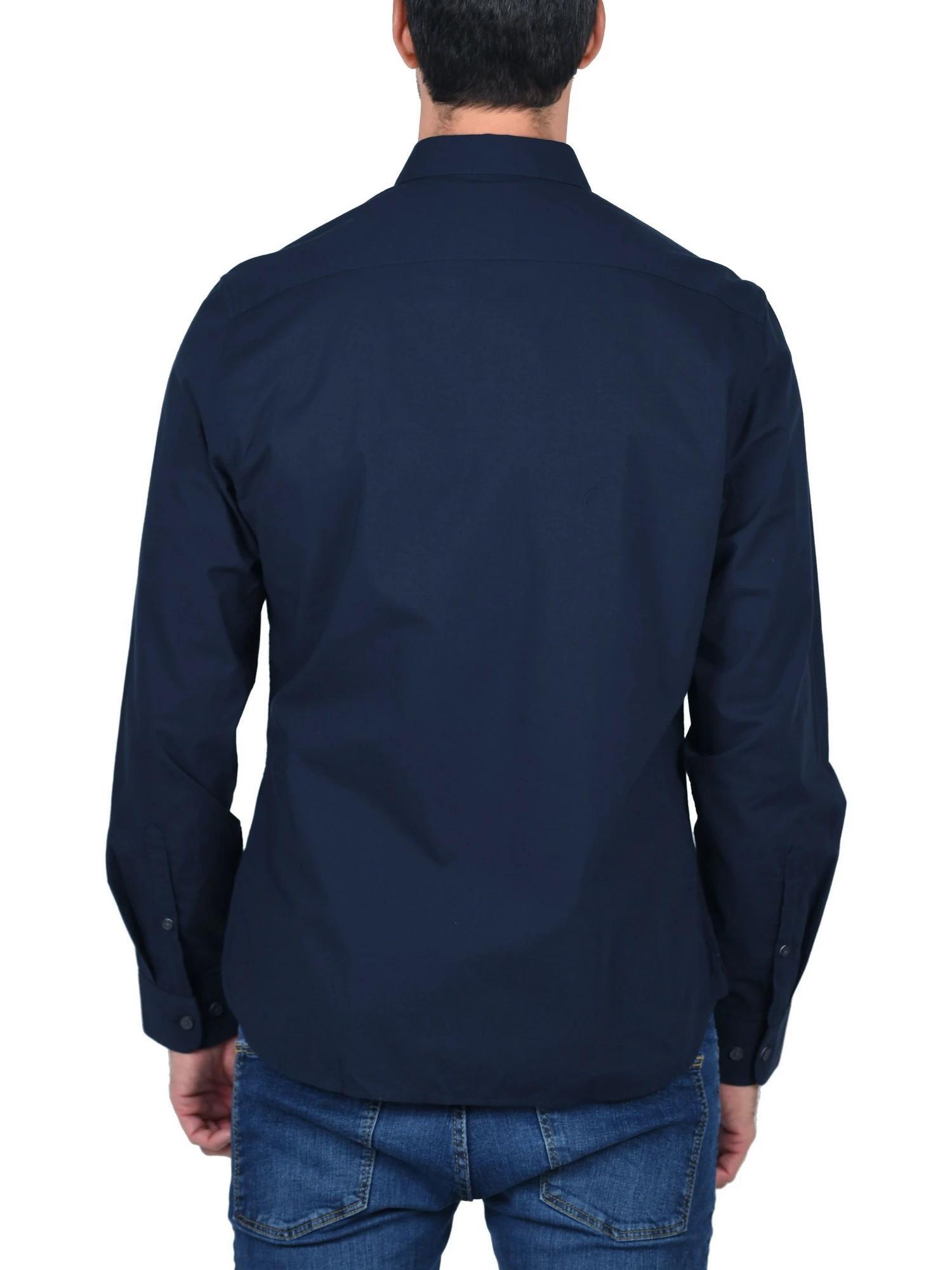 Chemise Homme LS E-R Pop Solid 3/5