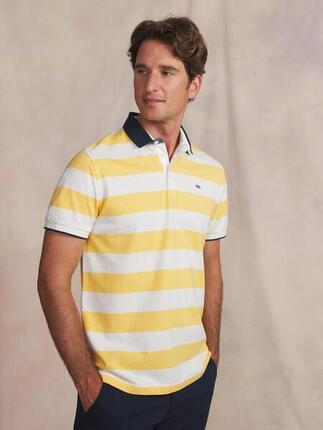 Polo - loisirs - homme - manches courtes ajusté - GOVANPOL - bleu