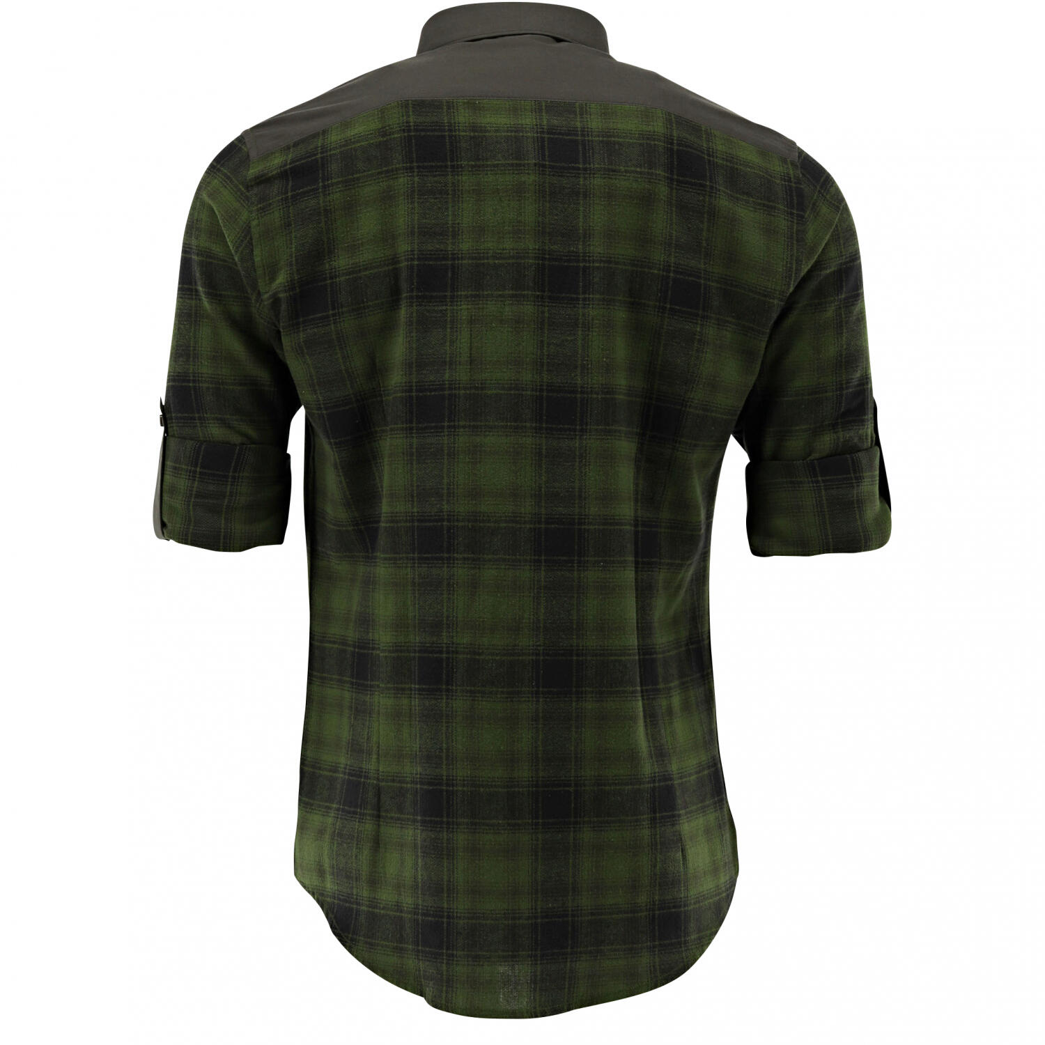 OS Trachten Hemd 1/1 Arm Slim Fit Herren (Oliv) Größe 47/48 2/2