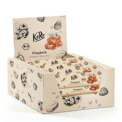 Barretta cioccolato bianco e lamponi bio | 15 x 60 g